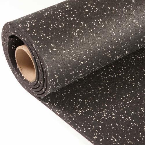 Rubber Sports Flooring - Gray Fleck - Roll