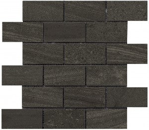 Interceramic Tile - Montpellier - Nero - Bricklay Mosaic