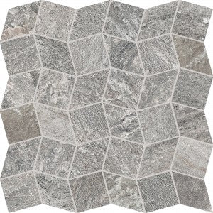 Interceramic Tile - Quartzite - Silver - Polygon Mosaic