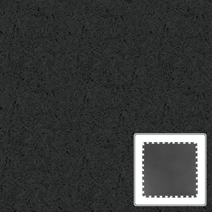 Amorim Sports Flooring - Rubber Sports Tile - Black - 36x36